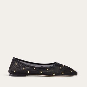 Dear Frances Balla Studs Ballerina in Black Mesh | LIKE NEW